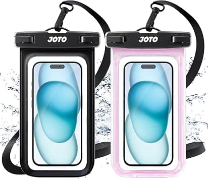 JOTO 2 Pack Waterproof Phone Pouch Cellphone Dry Bag Case for iPhone 16 15 14 13 12 Pro Plus Max XR X 8 7 6S SE, Galaxy S23 S22 S22+ S21 up to 7" -Black/Pink - Amazon.ae Price Tracker