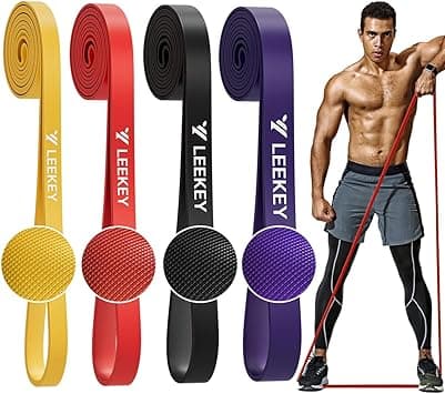 LEEKEY Resistance Band Set, Pull Up Assist Bands - Stretch Resistance Band Exercise Bands - Mobility Band Powerlifting Bands for Men and Woman Resistance Training, Physical Therapy,Home Workouts - Amazon.ae Price Tracker