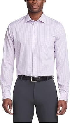 Van Heusen Men's Dress Shirt Regular Fit Flex Collar Check - Amazon.ae Price Tracker