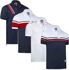 Albert Morris Mens Striped Short Sleeve Polo Shirts 4 Pack - Amazon.ae Price Tracker