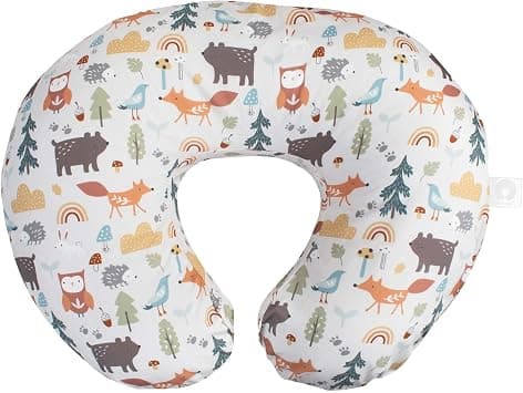 Boppy Original Nursing Pillow Cover, Spice Woodland Animals, Cotton Blend Fabric with Allover Fashion - Amazon.ae Price Tracker