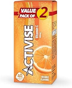 Activise Vitamin C 1000Mg Effervescent Tablet Orange Flavour, Pack Of 40 - Amazon.ae Price Tracker