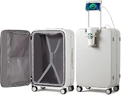 mixi Luggage PC Hardside Rolling Suitcase with Spinner Wheel TSA Lock with Cup Phone Holder - Amazon.ae Price Tracker