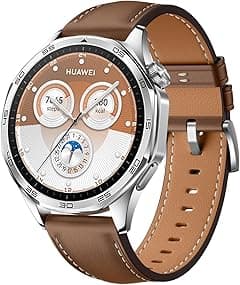 Dado 22mm Leather Strap Compatible with Huawei GT5 Pro 46mm/GT5 46mm/GT4 46mm/GT3 Pro 46mm/ GT3/GT2 Pro/GT2/GT1 46mm Genuine Watch Band for GT Runner | Watch 3/3 Pro With Silver Buckle. - Amazon.ae Price Tracker