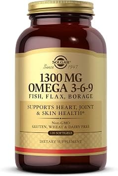 Solgar Omega 3-6-9 Fish, Flax, Borage 1300 mg | 120 Softgels | Supports Overall Health , Joint & Skin Health | Non-GMO, Gluten, Wheat & Dairy Free - Amazon.ae Price Tracker
