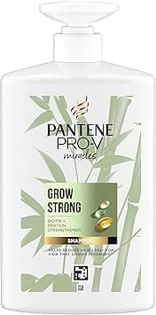 Pantene Hair Growth Shampoo with Biotin and Bamboo, Grow Strong Shampoo For Dry Damaged Hair, Helps Reduce Hair Loss and Promote Hair Growth, VALUE PACK, 1L - Amazon.ae Price Tracker