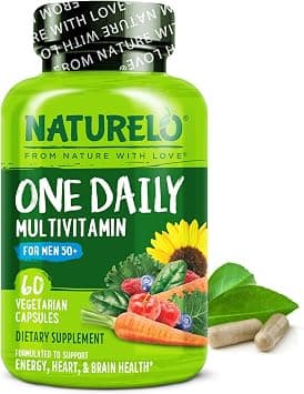 NATURELO One Daily Multivitamin for Men 50+ - with Vitamins & Minerals + Organic Whole Foods - Supplement to Boost Energy, General Health - Non-GMO - 60 Capsules - 2 Month Supply - Amazon.ae Price Tracker