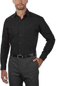 Van Heusen Mens Poplin Regular Fit Solid Point Collar SHIRT - Amazon.ae Price Tracker