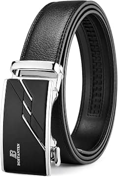 BOSTANTEN Mens Belt Leather 2 Pack Ratchet Belt For Men Dress and Casual with Adjustable Buckle, Trim to Fit - Amazon.ae Price Tracker