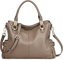 Kattee Women Genuine Leather Purses and Handbags Satchel Tote Shoulder Bag - Amazon.ae Price Tracker