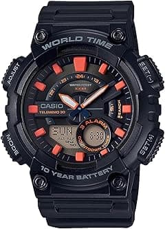 Casio Men's Watch - AEQ-110W-1A2VDF Orange/Black Dial, Black Band - Amazon.ae Price Tracker