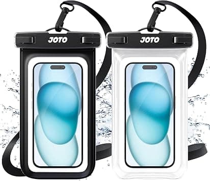 JOTO 2 Pack Waterproof Phone Pouch Cellphone Dry Bag Case for iPhone 17 Air 16 15 14 13 12 Pro Plus Max XR X 8 7 6S SE, Galaxy S23 S22 S22+ S21 up to 7" -Black/Clear - Amazon.ae Price Tracker