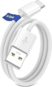 USB C Cable for Carplay, Car Play Cord for Apple iPhone 16 iPhone 15 Pro Max, USB A to Type C Data Transfer Braided Charger Charging Wire for Android Auto Samsung Galaxy S25 S24 S23 3.3 ft White - Amazon.ae Price Tracker