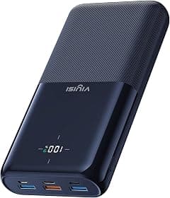 VIYISI Power Bank 30000 mAh Portable Charger 22.5W Fast Charging USB C Battery Pack with 4 Outputs & 3 Inputs for Samsung iPhone iPad Android Phones -Blue - Amazon.ae Price Tracker