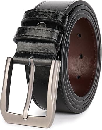 beltox fine Men’s Casual Leather Jeans Belts 1 1/2” Wide 4MM Thick Alloy Prong Buckle Work Dress Belt for Men - Amazon.ae Price Tracker