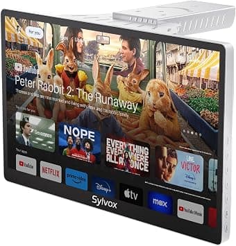 SYLVOX 15.6" Smart Under Cabinet TV, 1080P FHD Small television Foldable & Rotatable, Built-in Screen Mirroring Voice Assistant Dual Speakers, Flip Down TV for Kitchen Campervan - Amazon.ae Price Tracker