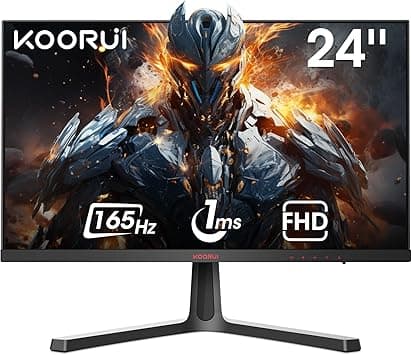 KOORUI 24 Inch Computer Monitor - FHD 1080P Gaming Monitor 165Hz VA 1ms, AdaptiveSync Technology, Ultra-Thin LED Monitor,HDMI X2 / DP, VESA Compatible, Tilt Adjustable, Eye Care - 24E4 - Black - Amazon.ae Price Tracker