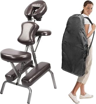 Master Massage Bedford Portable Light Weight Massage Chair with Carrying Case, Coffee (46463R) - Amazon.ae Price Tracker