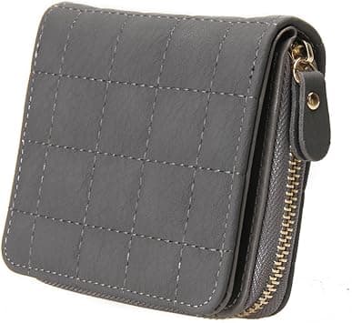 Women's Pu Leather Plaid Purses Nubuck Card Holder - Amazon.ae Price Tracker