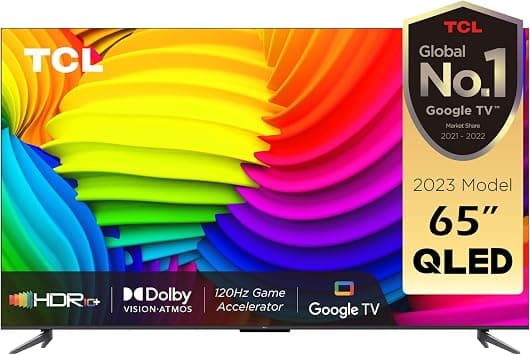 TCL 65 Inch TV 4K QLED Smart TV Quantum Dot Technology Dolby Vision Atmos HDR 10+ Game Master Quantum Dot Slim Design - 65C647 (2023 Model), black - Amazon.ae Price Tracker