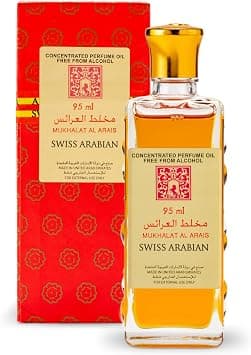 Swiss Arabian Mukhalat el Arais Concentrated Perfume Oil, 95ml, Premium Quality Perfume Oil, Men and Women’s Fragrance, Oud, Uplifting Florals Luxurious Blend Perfumes for Men and Women - Amazon.ae Price Tracker