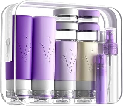INSFIT 17PCS Travel Bottles for Toiletries, TSA Approved 90ml Travel Size Containers, BPA Free Leak Proof Squeezable Silicone Tubes for Shampoo Conditioner Lotion Soap with Labels - Amazon.ae Price Tracker