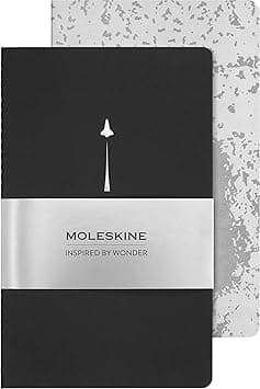Moleskine Limited Edition NASA-inspired Cahier Journals, Soft Cover, Large (5" x 8.25"), Plain, Black/Gray, 80 pages (Set of 2) - Amazon.ae Price Tracker
