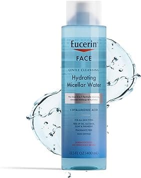 Eucerin Face Gentle Cleansing Hydrating Micellar Water, Face Cleanser and Makeup Remover with Hyaluronic Acid, 13.5 Fl Oz Bottle - Amazon.ae Price Tracker