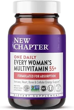 New Chapter Every Woman's One Daily 55+ - Multivitamin for Women - Supports Immune, Bone & Vision Health* - Gentle on the Stomach - Non-GMO, Gluten Free, Dairy Free, Vegetarian & Kosher - 72 count - Amazon.ae Price Tracker