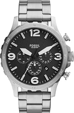 Fossil Men's Nate Chronograph Stainless Steel Watch (Model: JR1532) - Amazon.ae Price Tracker