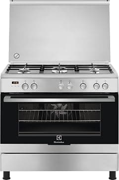 Electrolux 90x60cm Freestanding Cooker, Top Gas Hob & Bottom Electric Oven, 5 Gas Burners, XXL Fan Oven, Catalytic Self-Cleaning Coating, One-Hand Automatic Ignition, Thermocouple Safety, EKK925A0OX - Amazon.ae Price Tracker