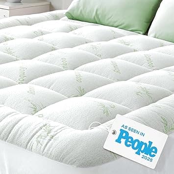 Niagara Sleep Solution Ultra Soft California King Mattress Topper - Viscose Made from Bamboo Mattress Pad for Back Pain Relief - Naturally Cooling for Hot Sleepers - Machine Washable (Green) - Amazon.ae Price Tracker