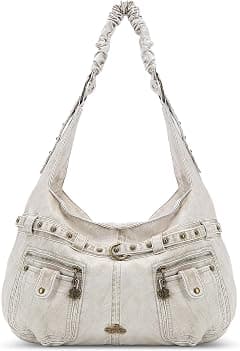 Angel Kiss Purses for Women Large Hobo Shoulder Bags Vagen Leather Multi-Pocket Tote Bag Ladies Designer Handbags with Studs - Amazon.ae Price Tracker