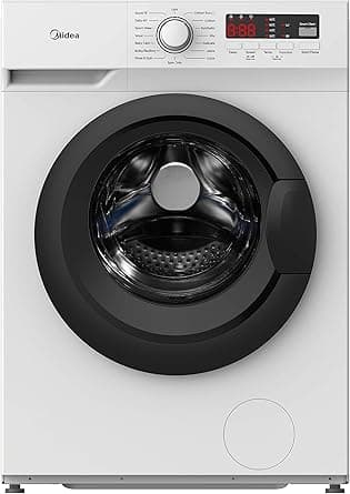 Midea 7KG Front Load Washing Machine, 1400 RPM, 15 Programs, Fully Automatic Washer With Bigger Door, Digital LED Display, Child Lock, Baby Care, Hygiene Pro Functions, 10 Years Motor Warranty, MFN70 - Amazon.ae Price Tracker