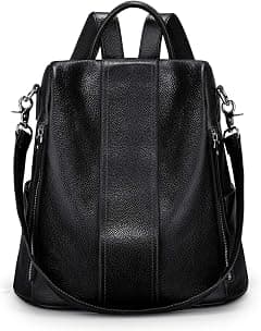 S-ZONE Women Soft Leather Backpack Anti-theft Purse Ladies Waterproof Rucksack School Bag | Soft - Amazon.ae Price Tracker