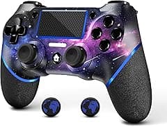 AceGamer Wireless Controller for PS4, Game Controller for Ps4 with Double Vibration,Touchpad, Stereo Headphone Jack, Six Axis Motion Control, Compatible with Ps4/Slim/Pro Console (galaxy) - Amazon.ae Price Tracker