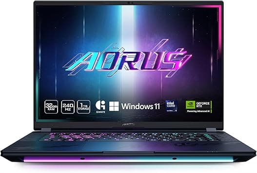 GIGABYTE - AORUS MASTER 16 Gaming Laptop - 240Hz 2560x1600 OLED - NVIDIA GeForce RTX 5070 Ti - Intel Core Ultra 9 275HX - 1TB SSD with 32GB DDR5 RAM - Windows 11 Home AD (AORUS MASTER 16 BXHC4USE64SH) - Amazon.ae Price Tracker