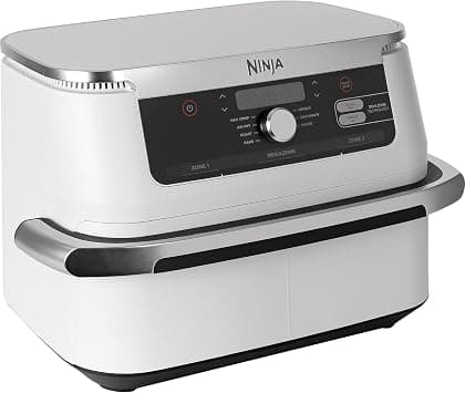 Ninja AF500EUWH FlexDrawer, Dual Zone with Removable Divider, Large 10.4L Drawer, 7-in-1, Air-Fryer uses no Oil, Air Fry, Roast, Bake, Max Crisp - white - Amazon.ae Price Tracker