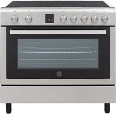 Hoover 90x60 CM Ceramic Cooker, 5 Cooking Zones, Fully Electric 90CM Cooking Range, Auto Ignition,Electric Multifunction Oven & Grill Cooling Fan, Steel Finish, Made in Turkey - HVC-V95E-S - Amazon.ae Price Tracker