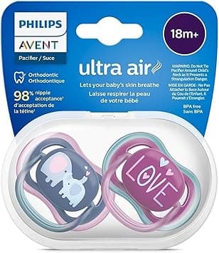 Philips Avent ULTRA AIR FREE FLOW STHR SIL 18M DECO X2 GIRL - Amazon.ae Price Tracker