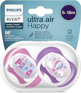 Philips Avent SCF080/04, 2er Pack Ultra Air Schnuller, 6-18 Monate, Weicher Sauger - Amazon.ae Price Tracker