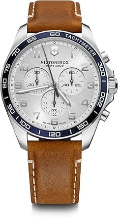 Victorinox Men's FieldForce Classic Chrono, Men's Analogue Quartz Watch, Water Resistant to 100 m, Case Diameter 42 mm, Leather Strap 21 mm - Amazon.ae Price Tracker