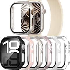 6 Pack Case with Tempered Glass Screen Protector Compatible with Apple Watch Series 10 42mm, Ultra-Thin Full Protective Face Cover Hard PC Bumper Case for iWatch 42mm Accessories - Amazon.ae Price Tracker