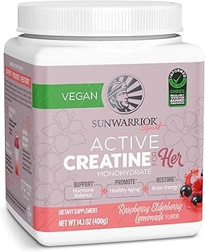 Sunwarrior Creatine for Women Monohydrate Powder Micronized Pre Workout Recovery Supplement Support Muscle Building Strength Training Cognition | Vegan and Easily Mixes 50 Servings, Raspberry Lemonade - Amazon.ae Price Tracker