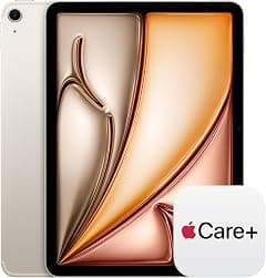 Apple iPad Air 11-inch with M3 chip Built for Apple Intelligence, 1TB, 12MP Front/Back Camera, Wi-Fi 6E + 5G Cellular — Starlight with AppleCare+ (2 Years) - Amazon.ae Price Tracker