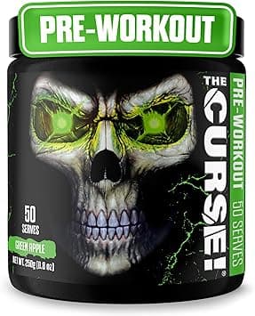 JNX Sports The Curse! Pre Workout Supplement - Intense Energy & Focus, Instant Strength Gains, Enhanced Blood Flow - Nitric Oxide Booster with Creatine & Caffeine - Men & Women | Green Apple | 50 SRV - Amazon.ae Price Tracker
