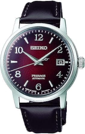 Seiko Watch for Men, Japanese Automatic Movement, Analog Display, Brown Leather Strap-SRPE41J1, Dark brown, strap - Amazon.ae Price Tracker