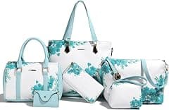 2E-youth womens Purses and Handbags Set tote handbag satchel shoulder bag purse - Amazon.ae Price Tracker