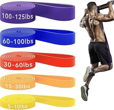HAPBEAR Pull Up Assistance Bands Set of 5 - Resistance Bands for Working Out, Stretching, Physical Therapy, Muscle Training - Amazon.ae Price Tracker
