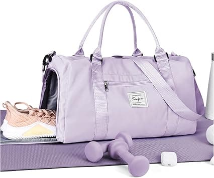 Gym Bag Womens,Travel Duffel Carry on Bag Sport Tote Bag Weekend Overnight Bag, A3-Light Purple, Gym Bag - Amazon.ae Price Tracker